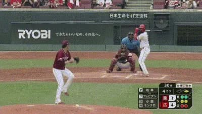 【広島対楽天2回戦】広島・ファビアン、二打席連続第9号2ランホームラン！！！！！！！！！！！！！！！