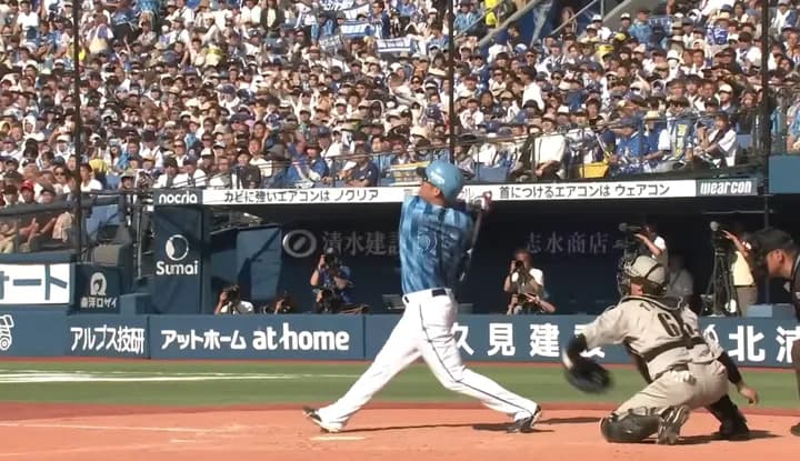 DeNA筒香　交流戦長打率.648(1位)、OPS.992(1位)