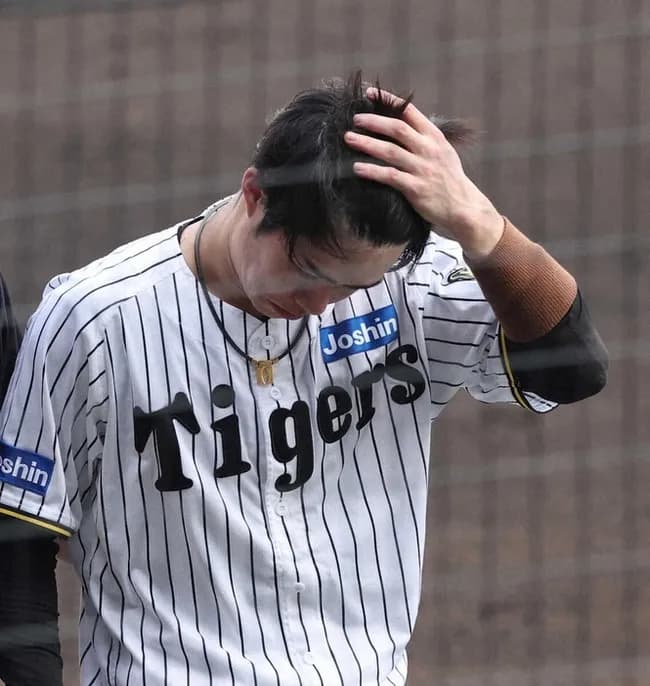 阪神・中野　診断は「頭部打撲」22日ソフトバンク戦で津森から頭部死球受け