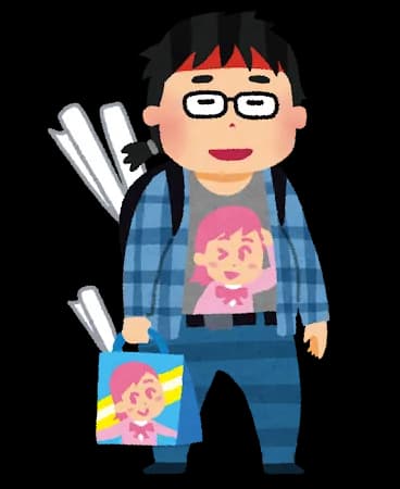 女オタク←可愛い　　男オタク←化け物