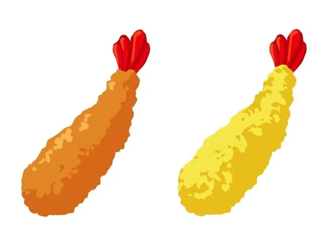 エビフライvsえび天