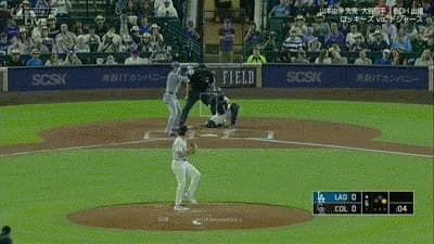 大谷翔平、第三打席で三試合連続安打となるレフト前ヒット！！！！！