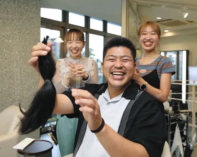 中日・福敬登、プロ野球選手異例のヘアドネーションで長髪ばっさり「ようやく自分の思いが形に」子どもたちへの思い3年分