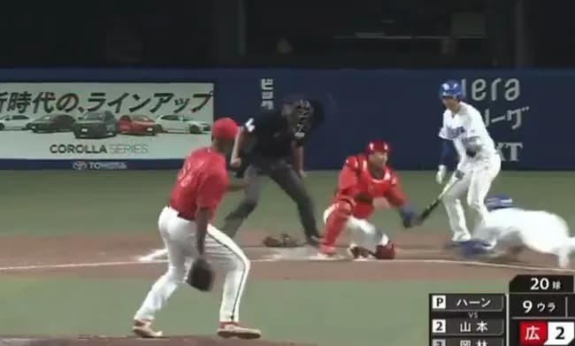 実況アナウンサー、中日のホームスチール失敗に「なんだこれは！」