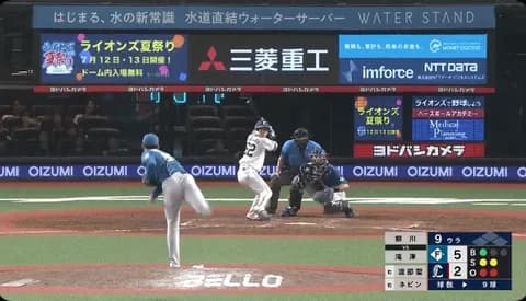 【日本ハム】柳川大晟、3セーブ目！角度エグい直球で“サクサク”三者斬り！