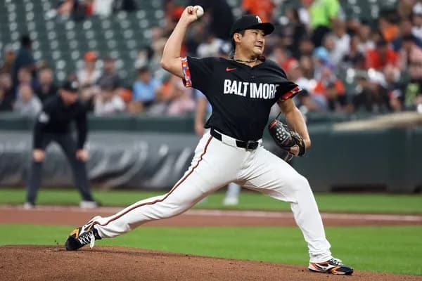 オリオールズ・菅野、5回7失点も味方が22点取って勝ち投手にｗｗｗｗ