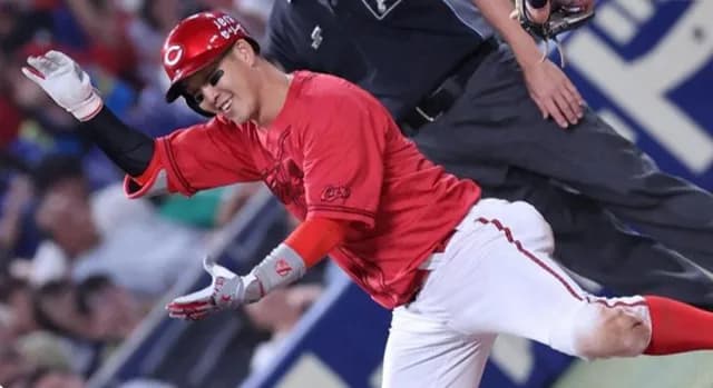 カープ小園決勝2点3塁打！ハーン石原〝本盗阻止〟で2位浮上！中崎無死1,2塁を完璧火消し！栗林三者三振！玉村4勝目！逆転勝ちで再び貯金1！【広島2-1中日/試合結果】