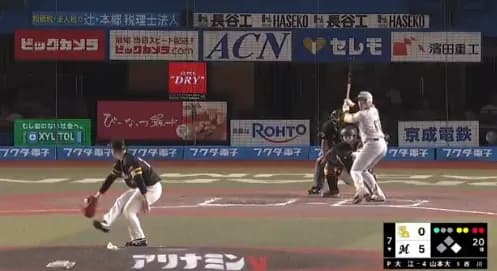 SB大江竜聖(26) 6登板 防御率0.00 奪三振率11.81 被打率.118 WHIP0.75