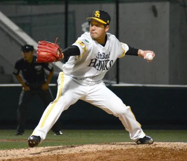 SB大江(26) 6登板 0.00 奪三振率11.81 被打率.118 WHIP0.75