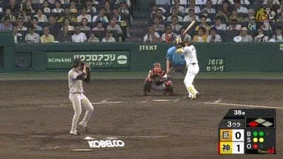 【阪神対巨人13回戦】阪神、3回裏1アウト三塁から森下翔太のタイムリーでリードを2点に広げる！！！！！！！！！！！
