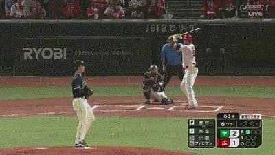 【広島対ヤクルト8回戦】広島・末包、ヤクルト・吉村から第7号同点ソロホームラン！！！！！！！！！！！！！！