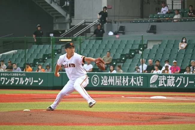 巨人・田中将大、ヤクルト２軍相手に5回4失点（被安打8、奪三振3、与四球3）