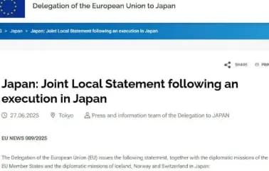 【悲報】EUが声明「ちょっと！まだ死刑執行してる野蛮な国があるんですけど・・・」