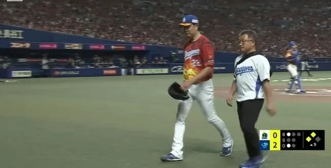 【中日】完封目前の大野雄大が９回１死で緊急降板「また足つりました。すいません！」自らコーチ呼ぶも４勝目