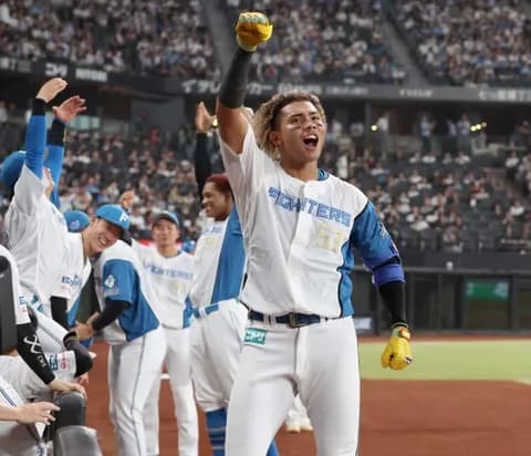 【日本ハム】水谷瞬が自身初の１試合２本塁打「できすぎですね」お立ち台では絶叫！