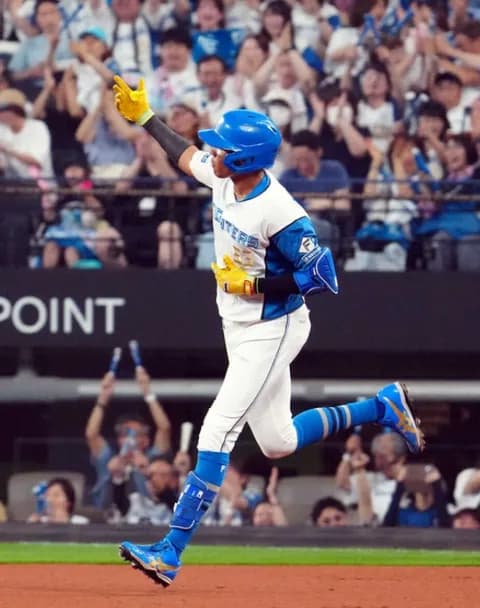 【日本ハム】水谷瞬　初回先頭打者弾！　通算5本目、楽天・早川から3本目「一発で仕留められてよかった」