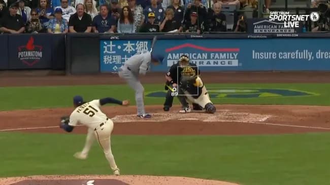 【動画】大谷翔平、インコースの球にオカマリアクションwwwwww