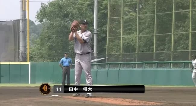 田中将大さん、2軍戦に登板中！