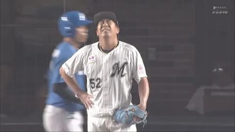 勝ち越しを許した瞬間の益田めっちゃ辛そう