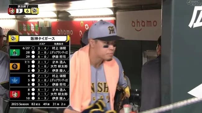 【広島対阪神15回戦】強すぎる阪神！２リーグ分立後最長タイの１１連勝！七回打者一巡の猛攻で逆転勝ち！１１年ぶり６試合連続２桁安打！