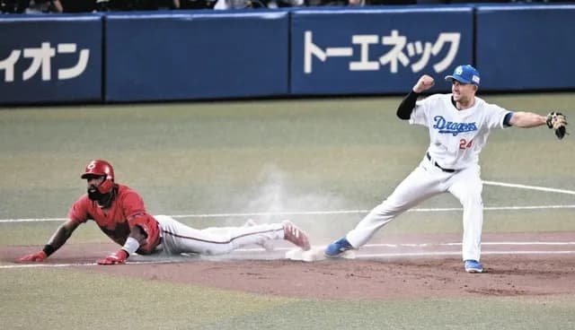 カープファビアン、執念のヘッスラ同点打！守備ではレーザービームで森下を援護！！