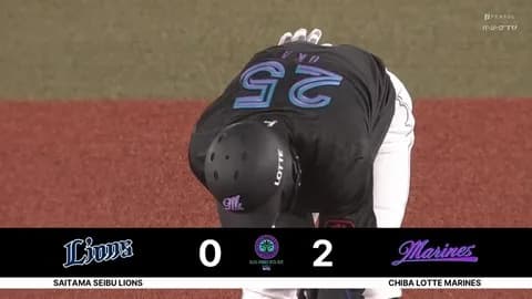 岡大海タイムリー2ベース！ロッテ貴重な追加点！！