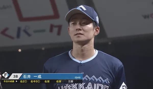 日ハム石井一成さん、夏男だった