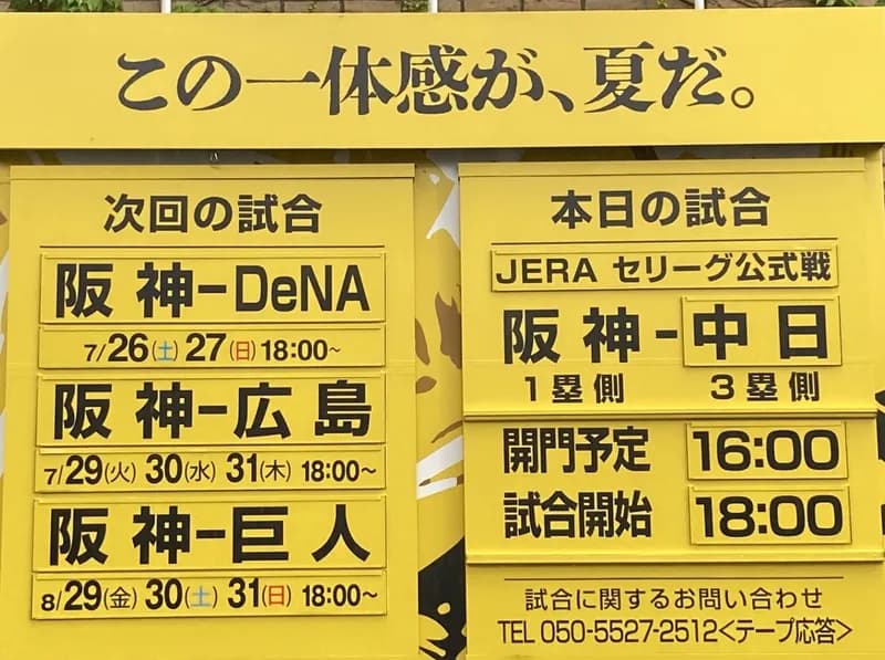 阪神、今日の試合が中止になるとシーズン終盤に『対中日3連戦』が組まれる模様