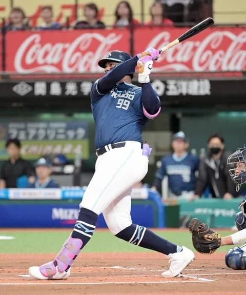 【日本ハム】レイエスが先制の１９号３ラン「初回からチームに勢いをつけたかった。サイコ～」