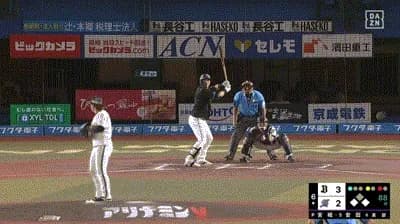 【ロッテ対オリックス13回戦】ロッテ、6回裏1アウト一三塁から安田のタイムリーで同点に追いつく！！！！！！！！