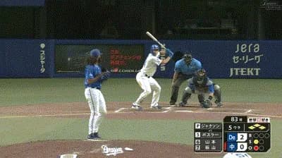 【中日対DeNA15回戦】中日、５回裏１アウト満塁からボスラーの２点タイムリーで同点に追いつく！！！！！！！！！