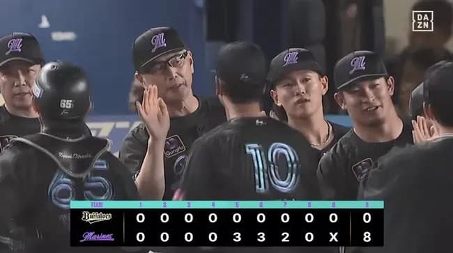 【ロッテ対オリックス14回戦】ロッテが８－０でオリックスに快勝し連敗３でストップ！種市７回無失点で４月２３日以来の３勝目！上田３安打１打点！宮崎プロ初打点！