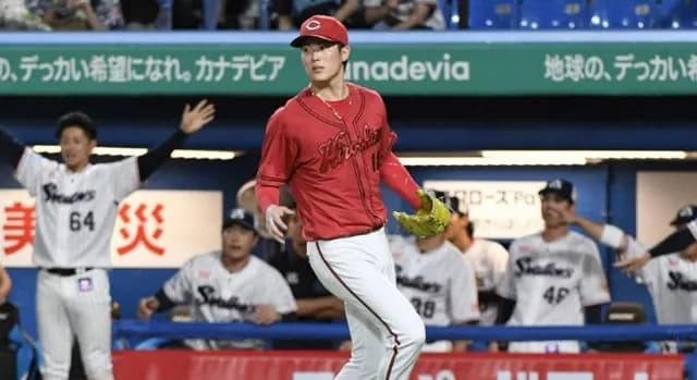 カープ、ヤクルトに完敗で5位転落。森下7回2失点＆1安打も両リーグ最多10敗目。羽月3塁打！菊池マルチも坂倉3三振。ファビモン無安打【広島1-3ヤクルト/試合結果】