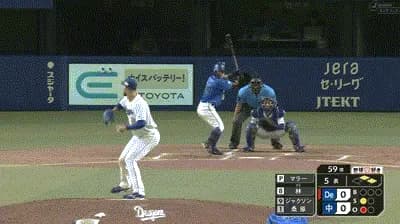 【中日対DeNA15回戦】DeNA、５回表１アウト一二塁から林琢真のタイムリーツーベースで先制！！！！！！！