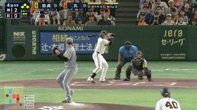 【巨人対阪神17回戦】巨人、４回裏１アウト満塁から丸のタイムリーで１点を返す！