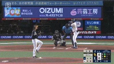 【西武対ソフトバンク18回戦】西武・ネビン、ソフトバンク・大津から第１０号先制ソロホームラン！！！！！！！！！！！！！！！