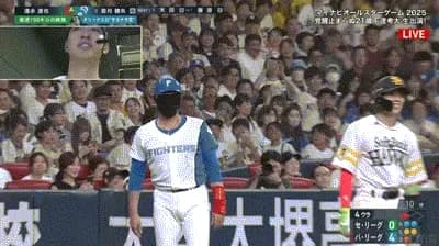 【オールスター2025第1戦】三塁コーチャーの新庄監督、サングラスでスクイズのサイン