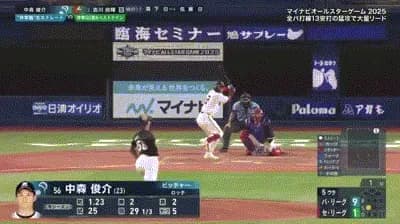 【オールスター2025第2戦】セ・リーグ　吉川尚輝、中森からソロホームラン！！！！！！！！！！！！！！！！！！！！