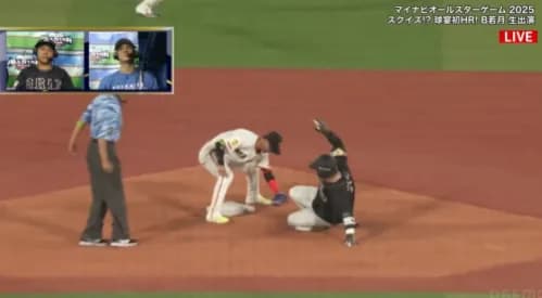 盗塁宣言の山川穂高、惜しくも失敗・・・