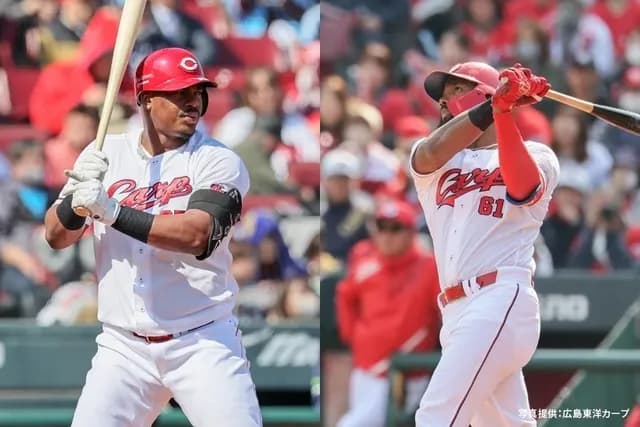 カープファビアン「(モンテロと)一緒に出ている気持ちで」背番号95のリストバンドを着用してオールスターに出場