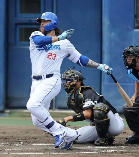 【ファーム】中日新助っ人チェイビス、来日2戦目で2安打1打点の活躍！