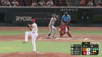 【広島対巨人16回戦】巨人、８回表１アウト三塁から丸のタイムリーでリードを再び２点に広げる！！！！！！！！