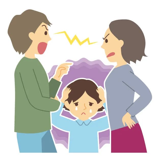 親の離婚←これ