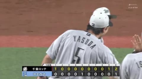 8月3日　西武１－２ロッテ　先発田中晴が5回1失点、安田の決勝打で接戦制し連敗を4でストップ！