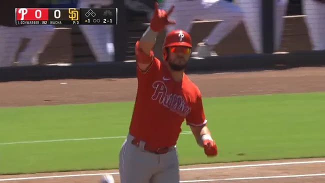 シュワバー 38号ホームラン    254  38本  88打点  10盗塁