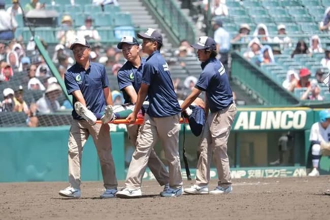 【悲報】高校野球、既に熱中症選手が続出　命の危機まで一歩手前へ