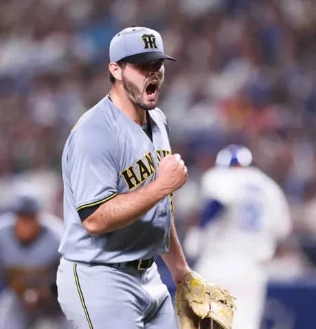 阪神・ハートウィグが来日初登板初勝利　佐藤輝の逆転弾に「本当に興奮した」