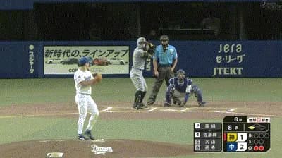 【中日対阪神14回戦】阪神、8回表2アウト三塁から佐藤輝明のタイムリーで同点に追いつく！！！！！！！！！！！！！