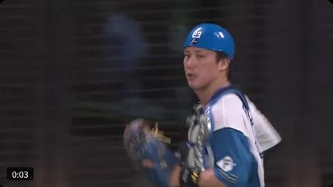 【日本ハム】伏見寅威、“トライキャノン”で盗塁阻止！