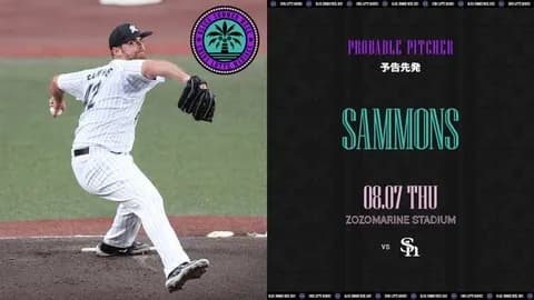 一軍試合実況　8月7日18:00～ ロッテ－ソフトバンク(サモンズ×松本晴)